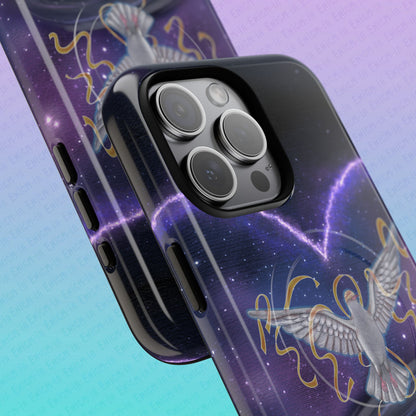 The Gravity of Love — Celestial Dove Tough Magnetic Phone Case