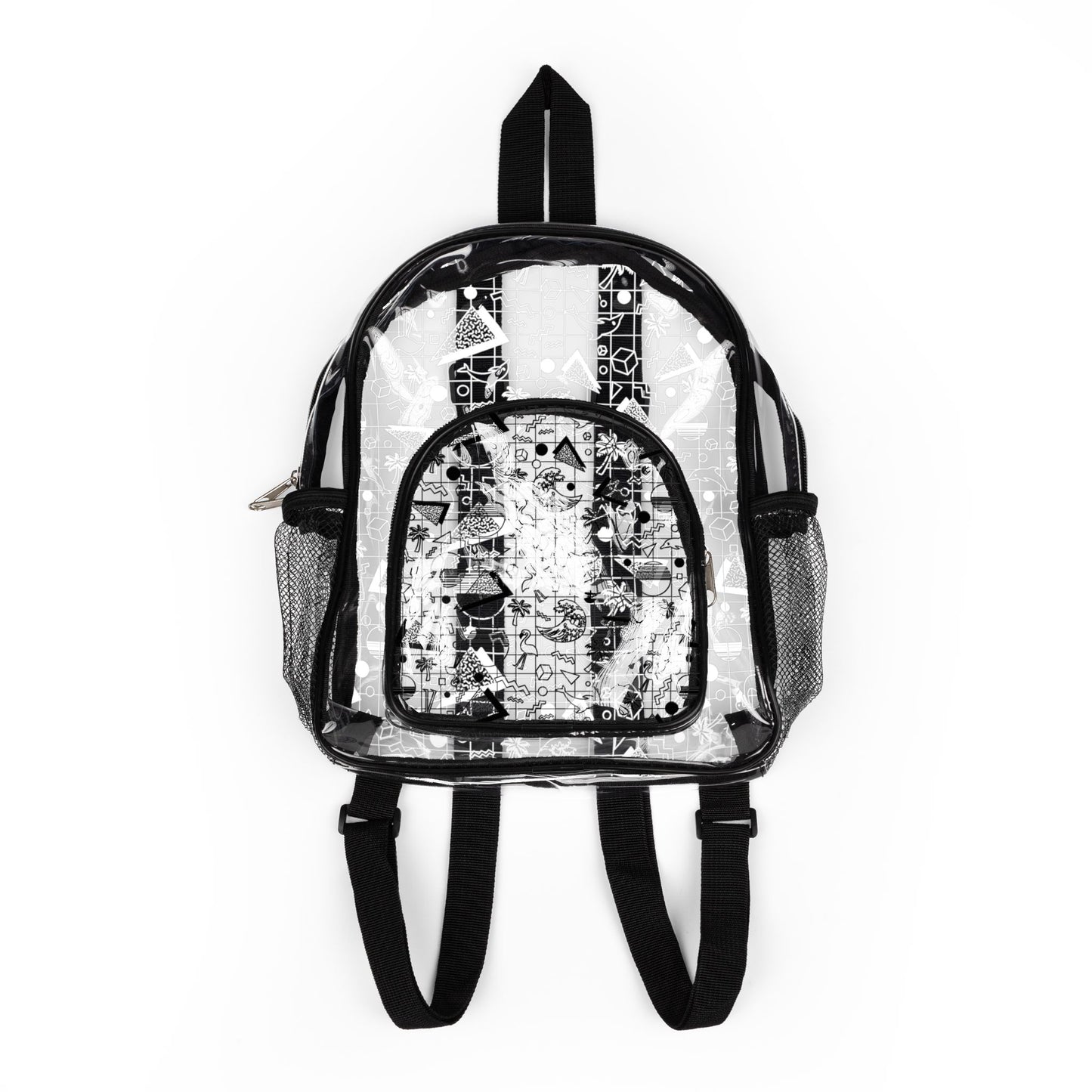 Vaporwave Beach Soirée — Clear Transparent Stadium Backpack