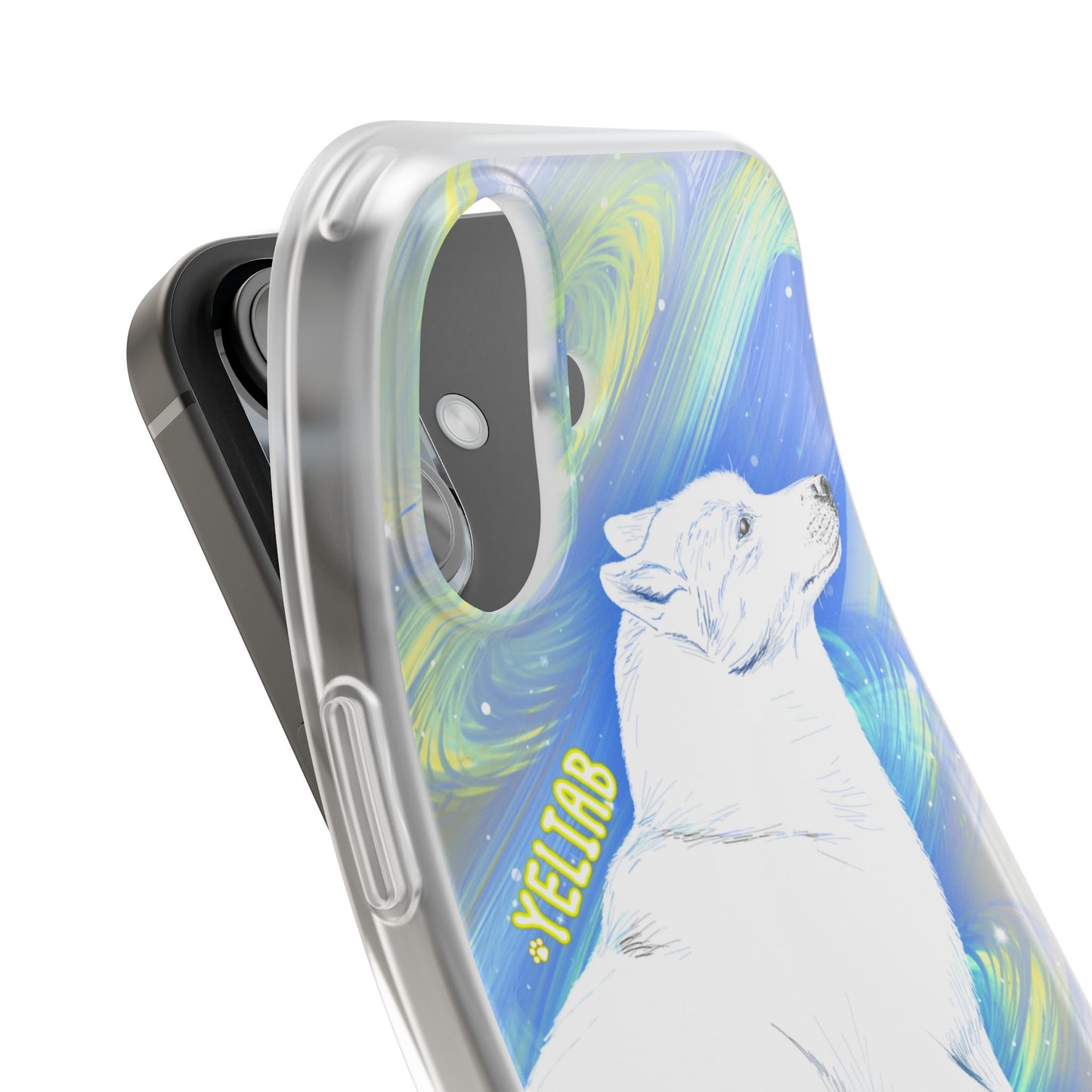 Yeliab — Cosmic Sprit Husky Dog  iPhone Flexi Case