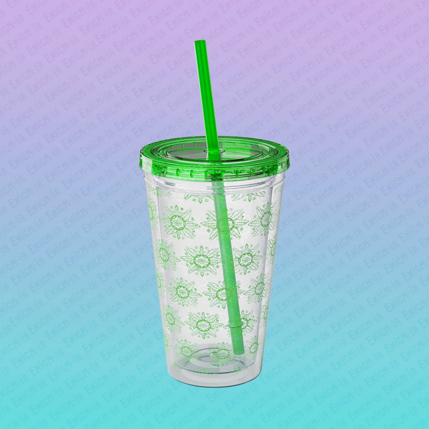 Be Not Afraid - Seraphim - Biblically Accurate Angel Sunsplash Clear Tumbler with Straw (16oz)