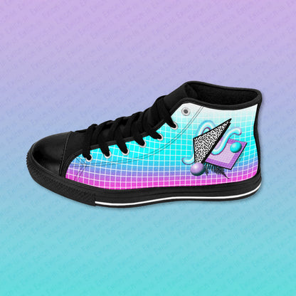 Gummi — Retro Aesthetic Geometric Memphis Style Pastel Vaporwave Women's Classic Sneakers