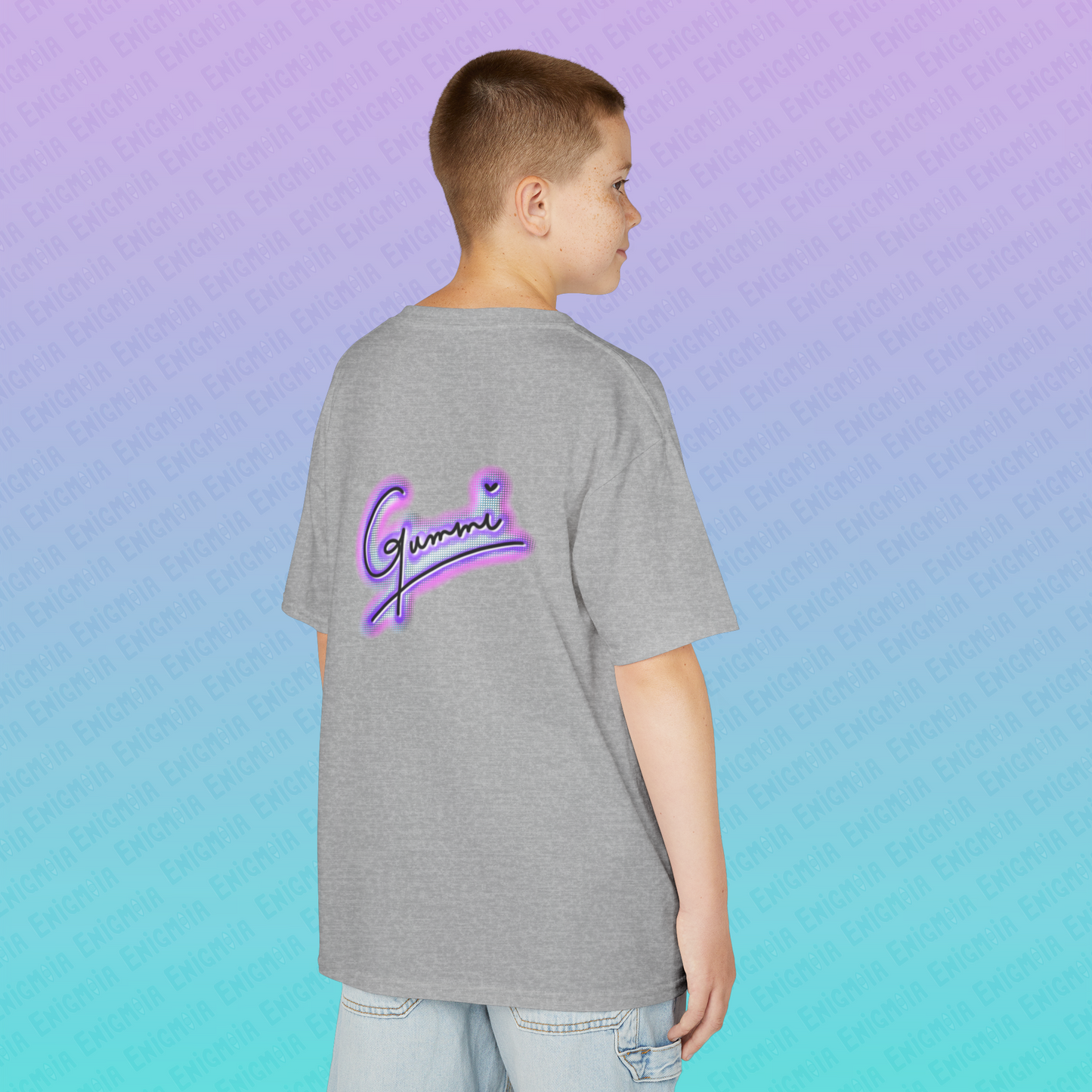 Gummi — Retro Aesthetic Geometric Memphis Style Pastel Vaporwave Graphic Kids T-Shirt