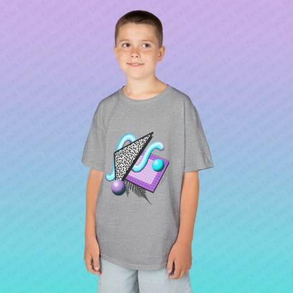 Gummi — Retro Aesthetic Geometric Memphis Style Pastel Vaporwave Graphic Kids T-Shirt