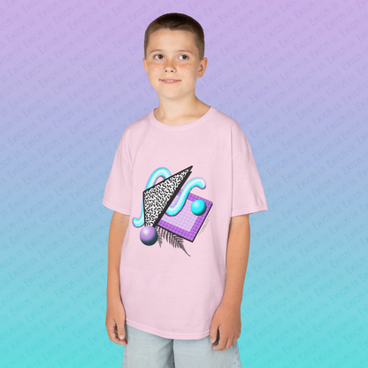 Gummi — Retro Aesthetic Geometric Memphis Style Pastel Vaporwave Graphic Kids T-Shirt