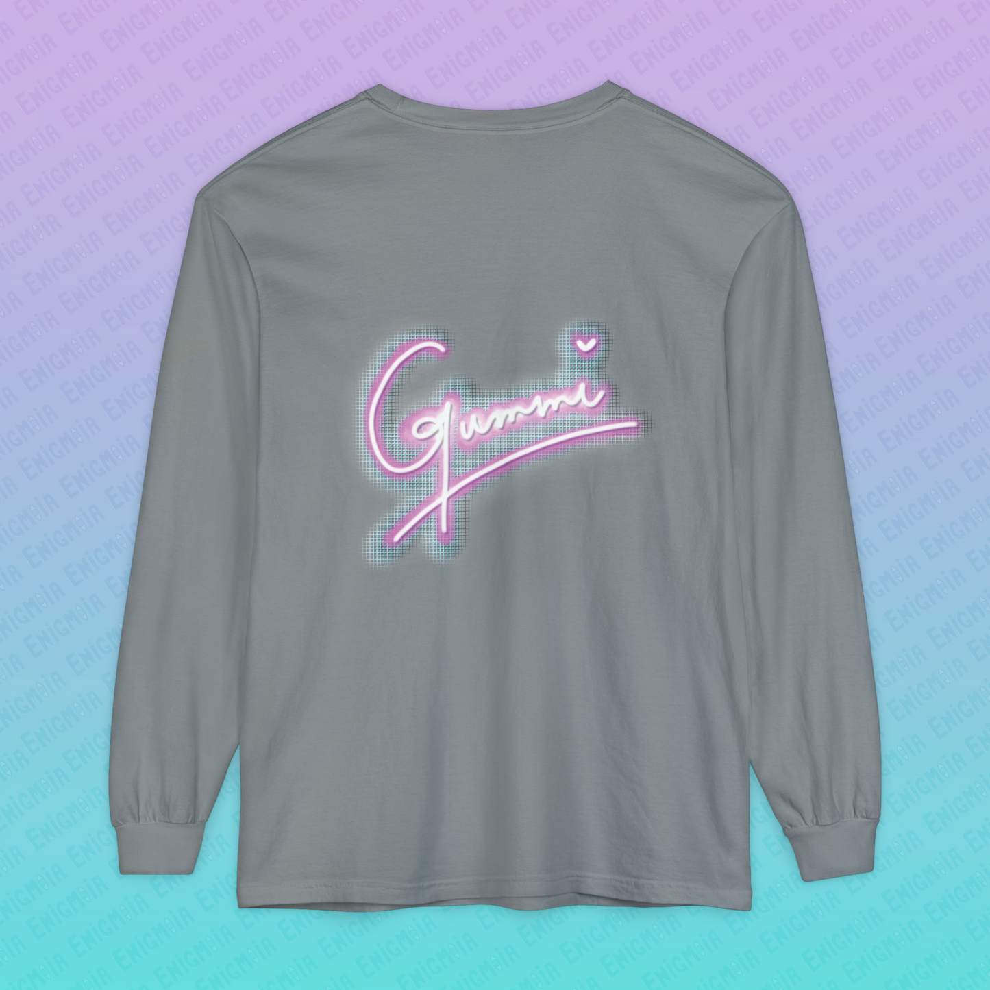 Gummi — Retro Aesthetic Geometric Memphis Style Pastel Vaporwave Unisex Long Sleeve T-Shirt