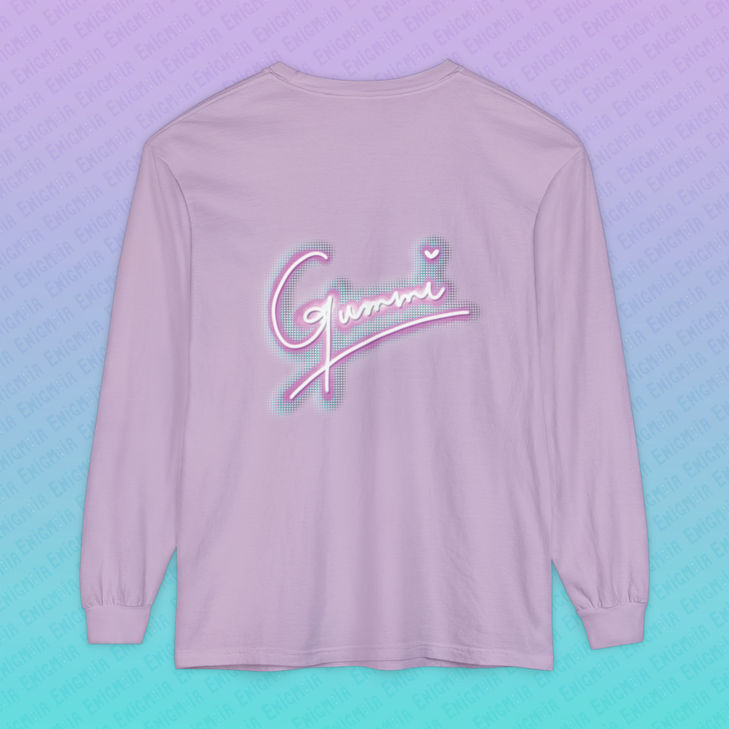 Gummi — Retro Aesthetic Geometric Memphis Style Pastel Vaporwave Unisex Long Sleeve T-Shirt