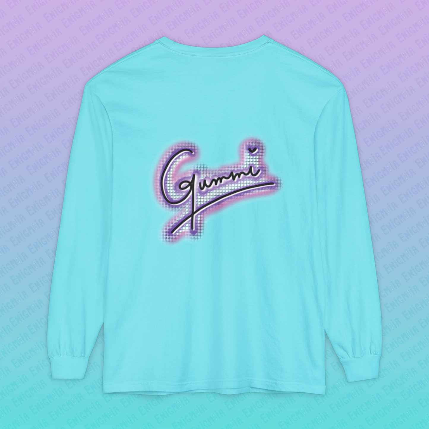 Gummi — Retro Aesthetic Geometric Memphis Style Pastel Vaporwave Unisex Long Sleeve T-Shirt