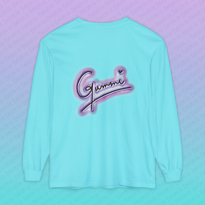 Gummi — Retro Aesthetic Geometric Memphis Style Pastel Vaporwave Unisex Long Sleeve T-Shirt