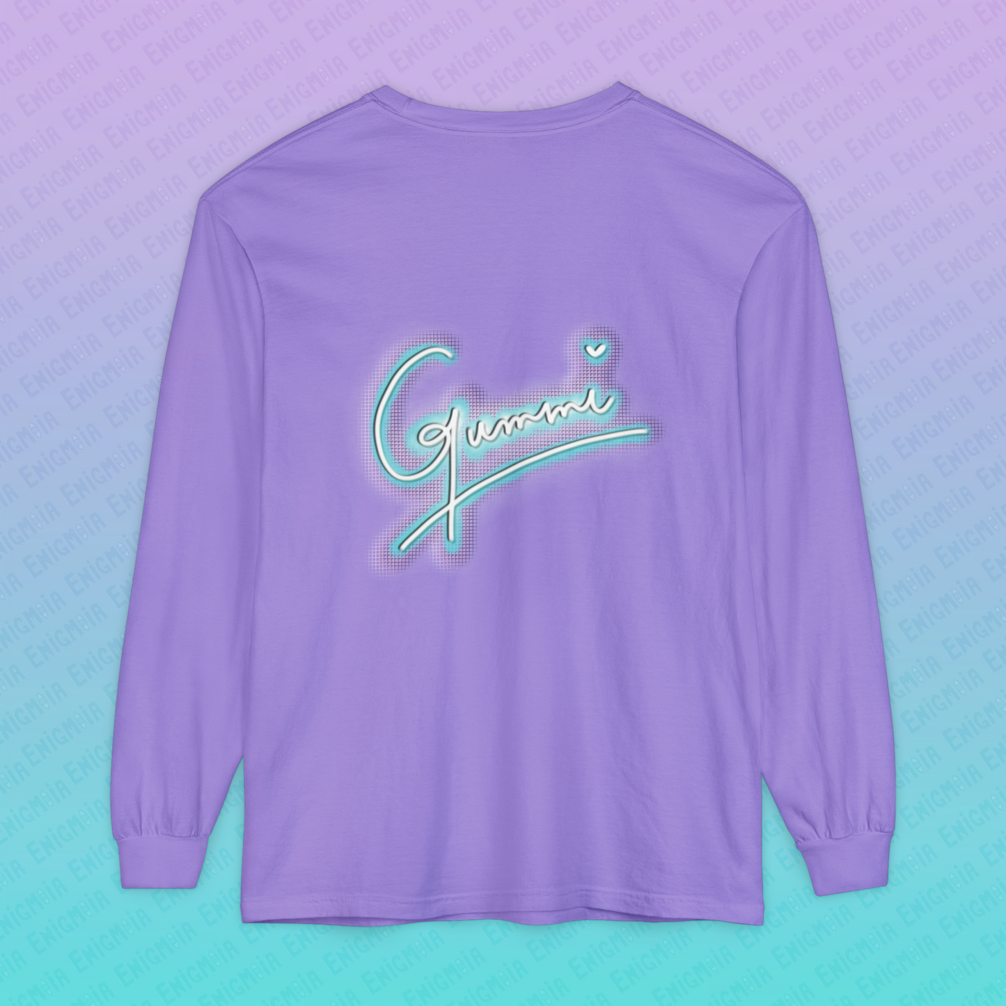 Gummi — Retro Aesthetic Geometric Memphis Style Pastel Vaporwave Unisex Long Sleeve T-Shirt