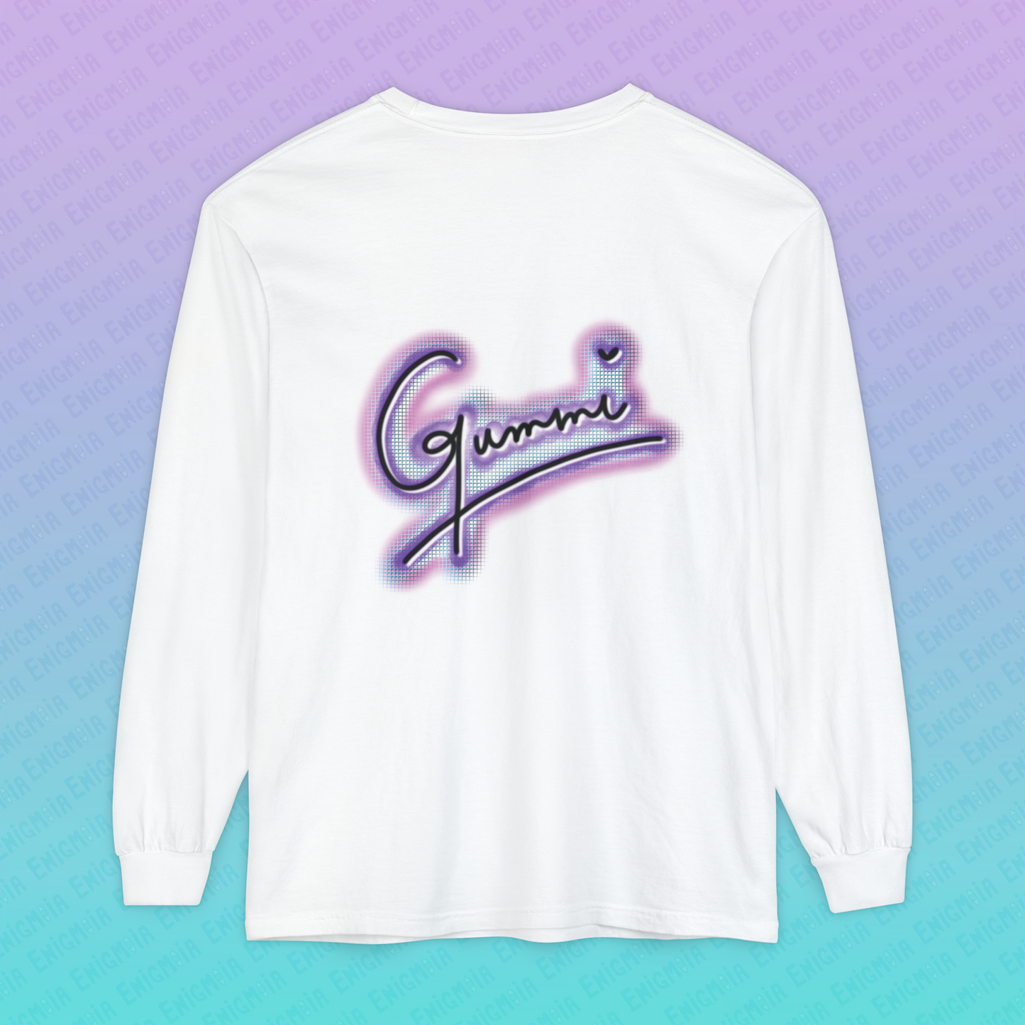 Gummi — Retro Aesthetic Geometric Memphis Style Pastel Vaporwave Unisex Long Sleeve T-Shirt