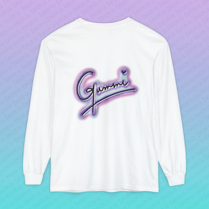 Gummi — Retro Aesthetic Geometric Memphis Style Pastel Vaporwave Unisex Long Sleeve T-Shirt