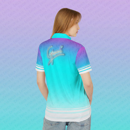 Gummi — Retro Aesthetic Geometric Memphis Style Pastel Vaporwave Unisex Polo Shirt