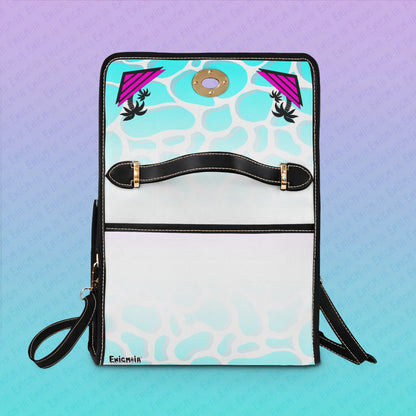 Gummi — Waves - Retro Aesthetic Geometric Memphis Style Pastel Vaporwave Crossbody Bag