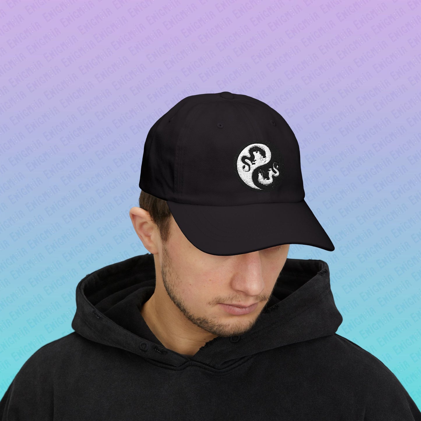 Hurricos & Zephyr — Yin Yang Dragon Embroidered Classic Dad Hat