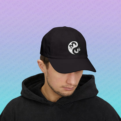 Hurricos & Zephyr — Yin Yang Dragon Embroidered Classic Dad Hat