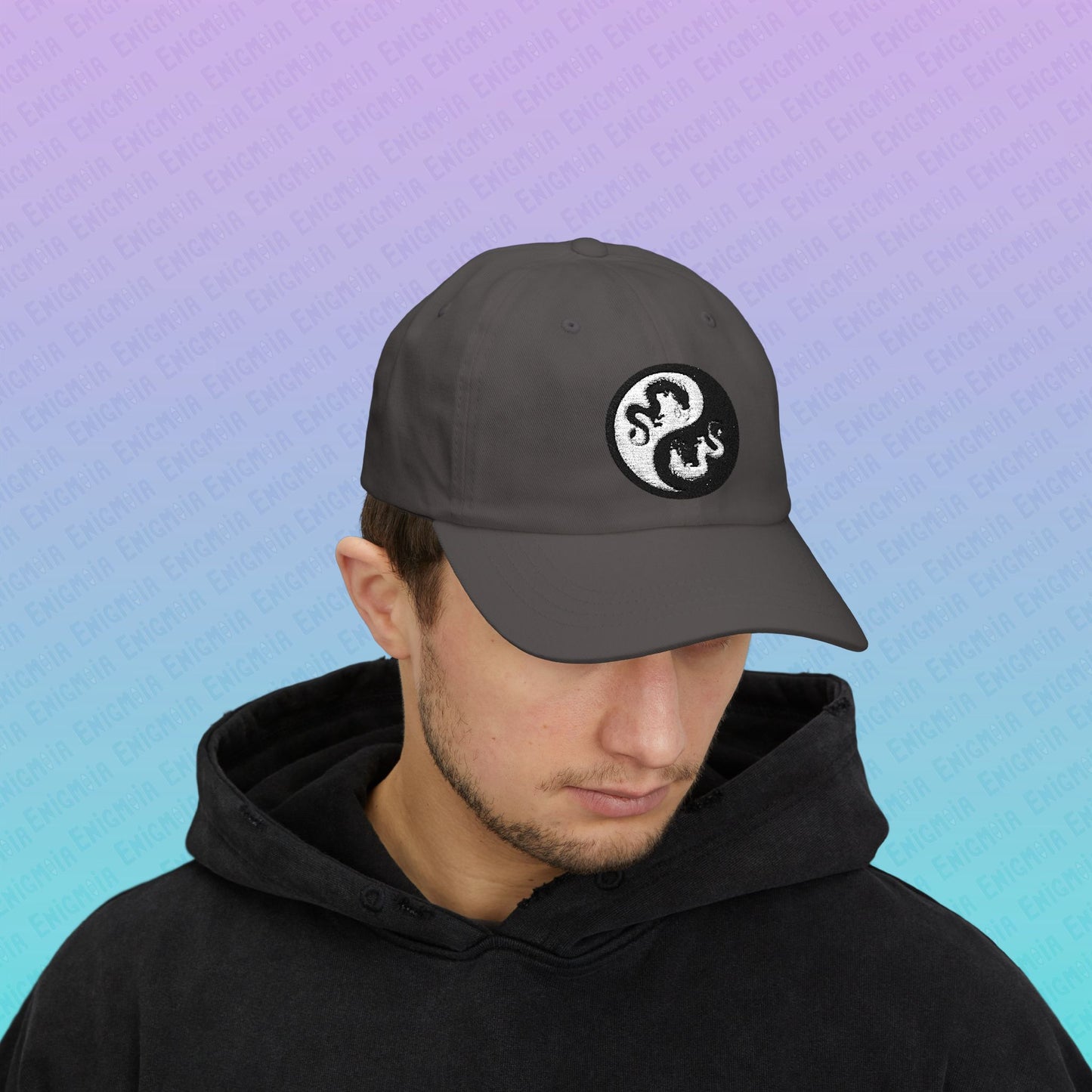 Hurricos & Zephyr — Yin Yang Dragon Embroidered Classic Dad Hat