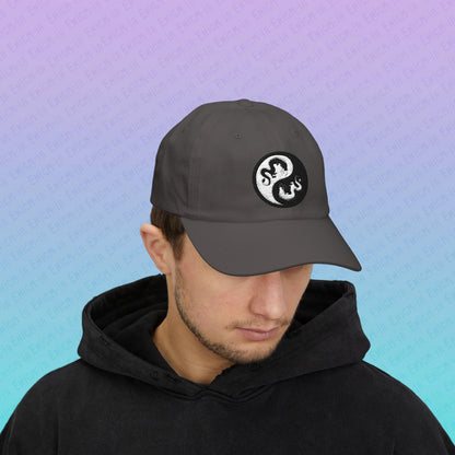 Hurricos & Zephyr — Yin Yang Dragon Embroidered Classic Dad Hat