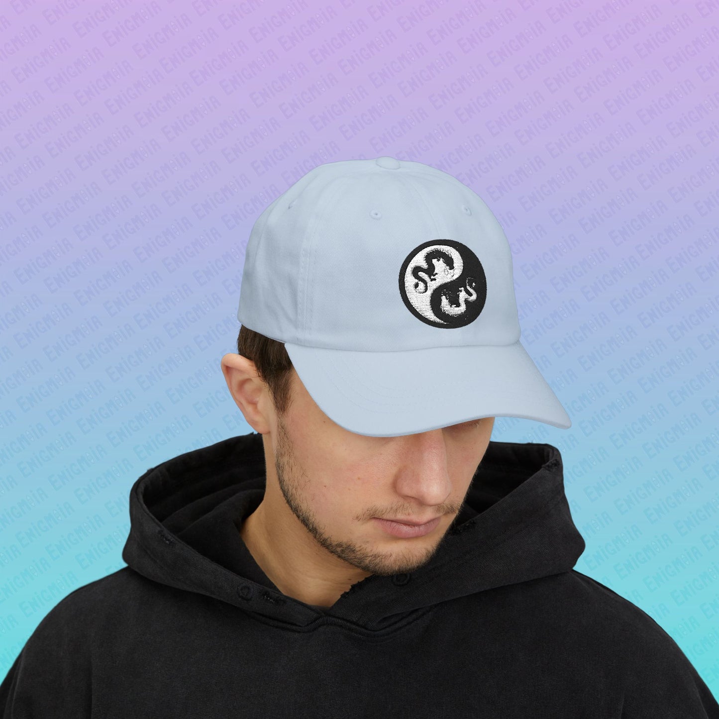 Hurricos & Zephyr — Yin Yang Dragon Embroidered Classic Dad Hat