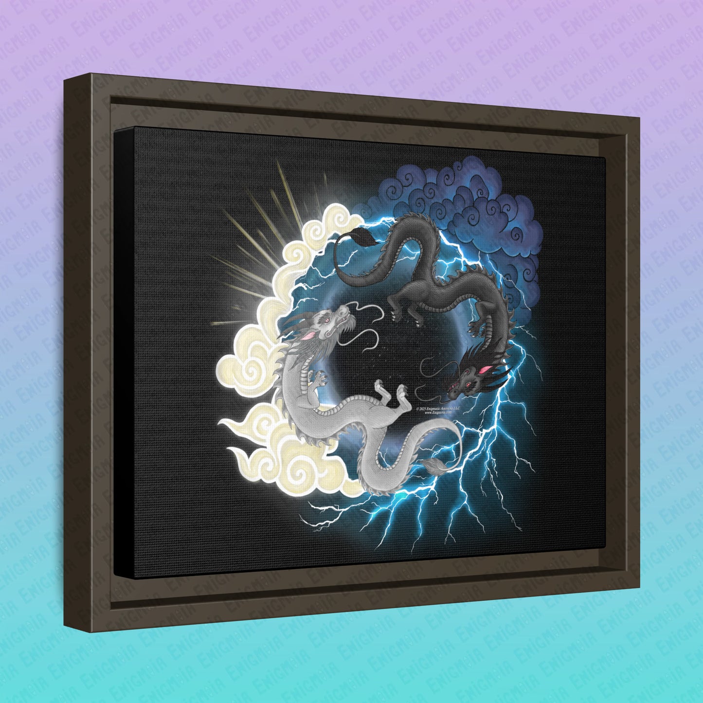 Hurricos & Zephyr — Matte Canvas, Framed (Multi-color)