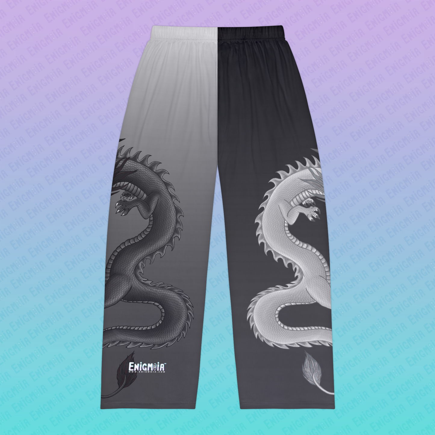 Hurricos & Zephyr — Unisex Split Yin-Yang Storm Dragon Sleep Pants