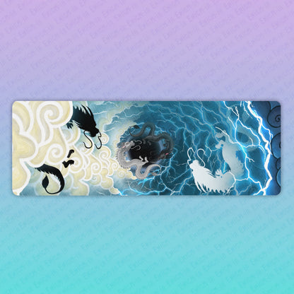 Hurricos & Zephyr — Chinese Yin Yang Storm Dragon Rubber Yoga Mat