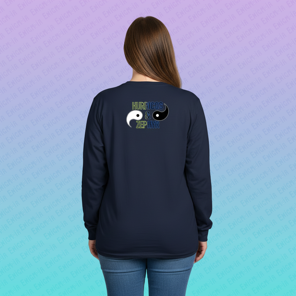 Hurricos & Zephyr — Yin Yang Chinese Dragon Gildan Long Sleeve T-Shirt