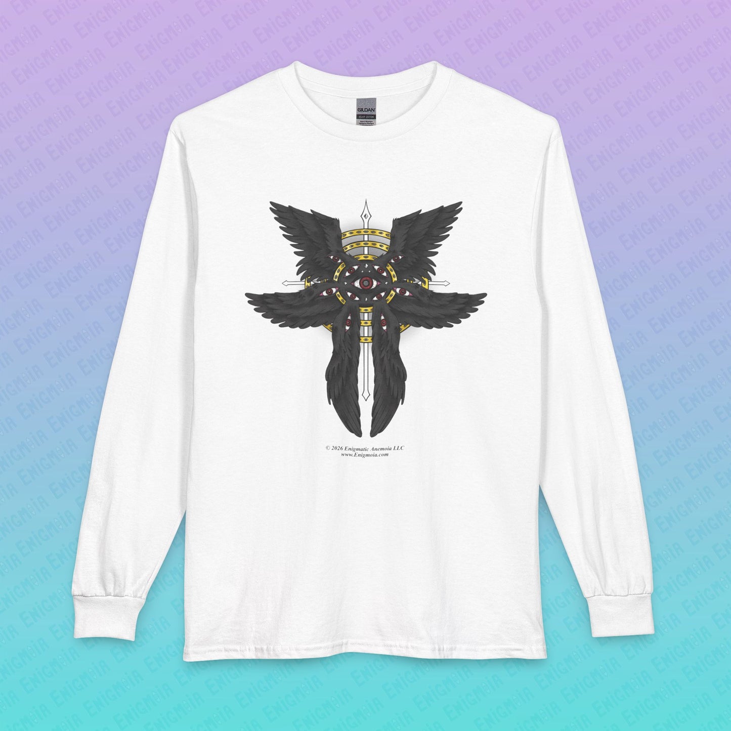 Liminal Seraphim Dimension — Biblically Accurate Angel Basic Long Sleeve Graphic Tee