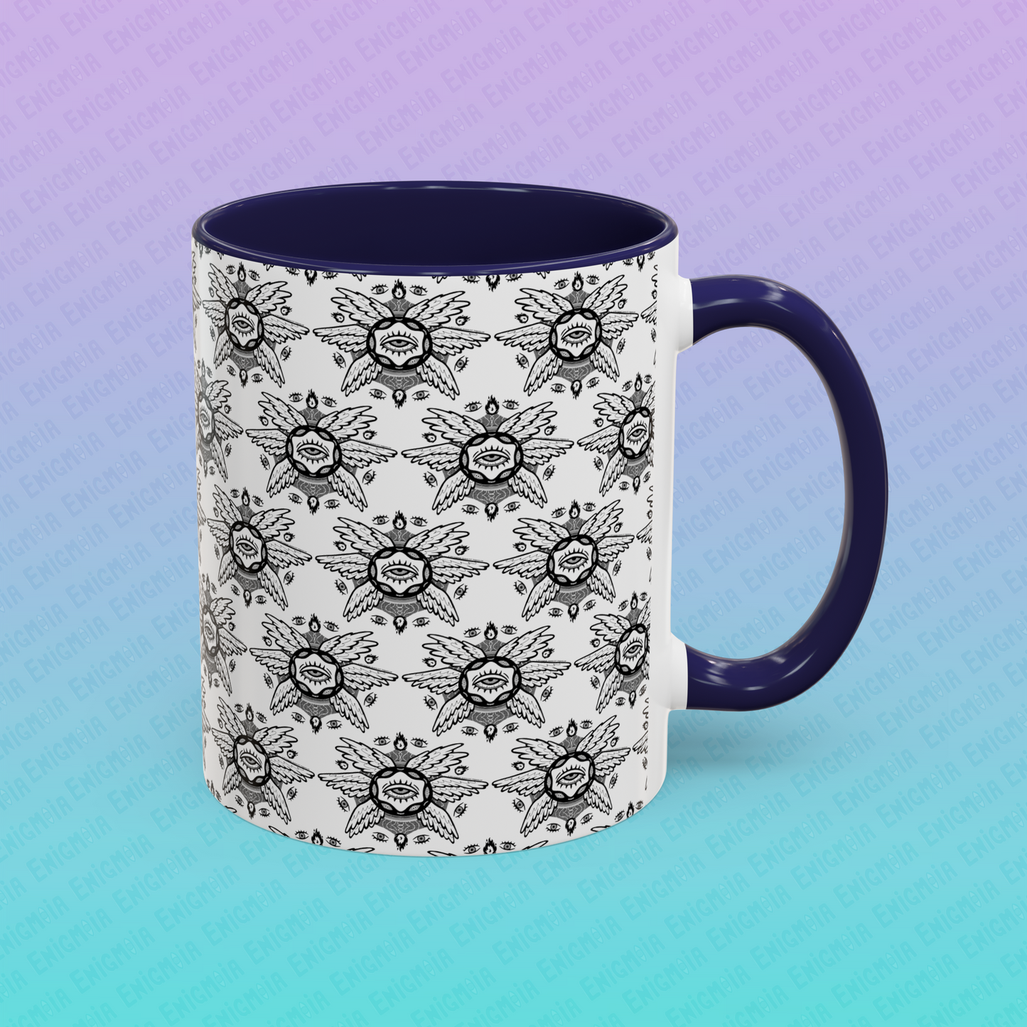 Be Not Afraid — Seraphim - Biblically Accurate Angel Hand-Drawn Pattern Design Coffee Mug