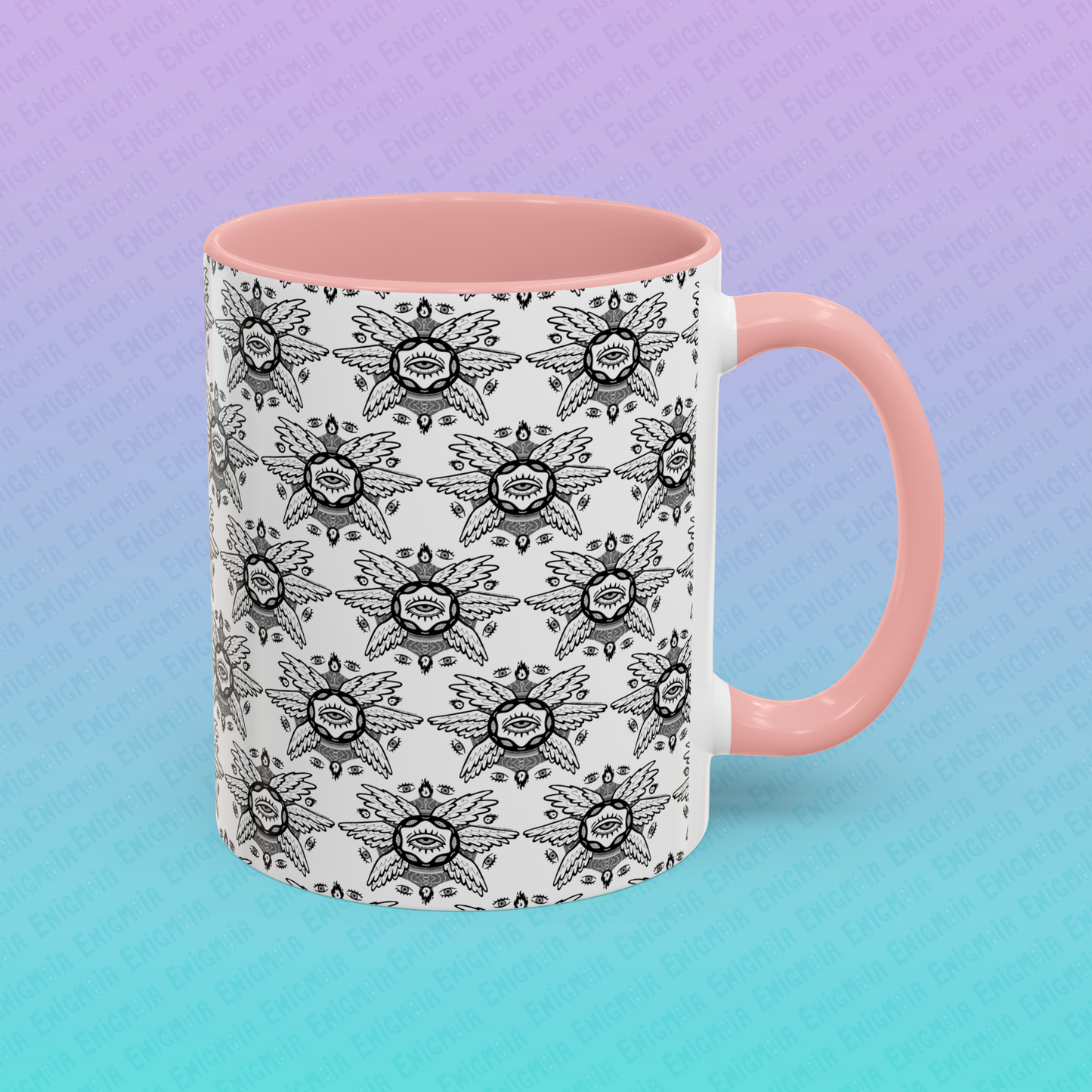 Be Not Afraid — Seraphim - Biblically Accurate Angel Hand-Drawn Pattern Design Coffee Mug