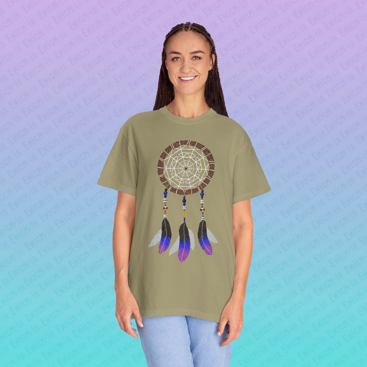 Silent Warrior — Dreamcatcher Garment-Dyed Unisex T-Shirt
