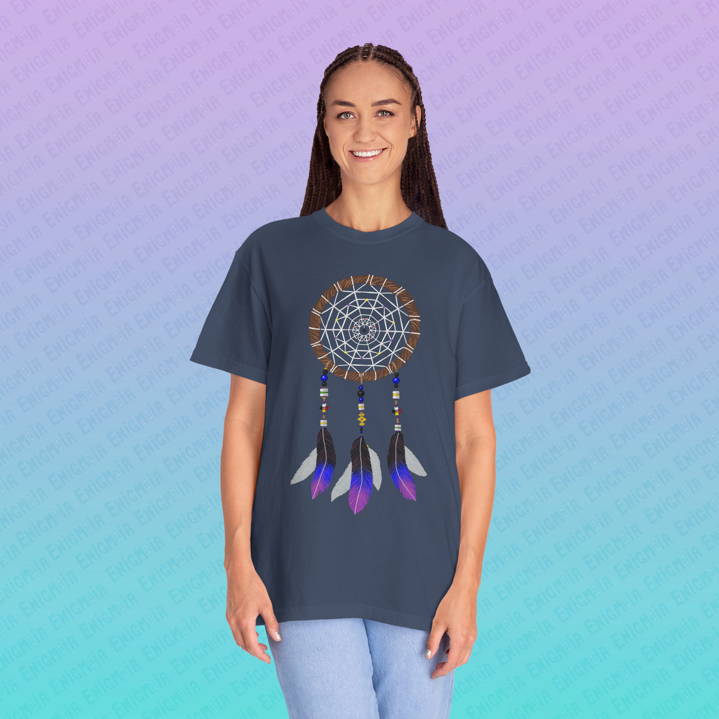 Silent Warrior — Dreamcatcher Garment-Dyed Unisex T-Shirt