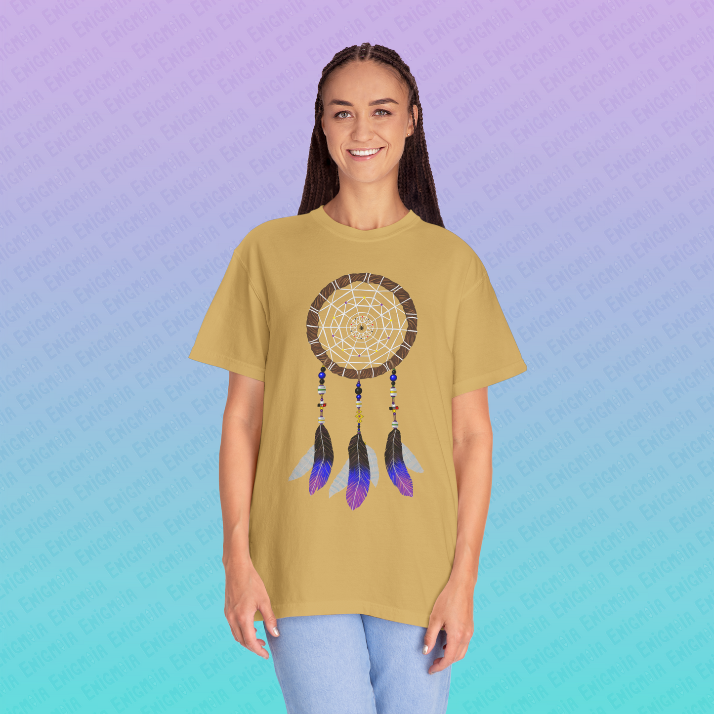 Silent Warrior — Dreamcatcher Garment-Dyed Unisex T-Shirt