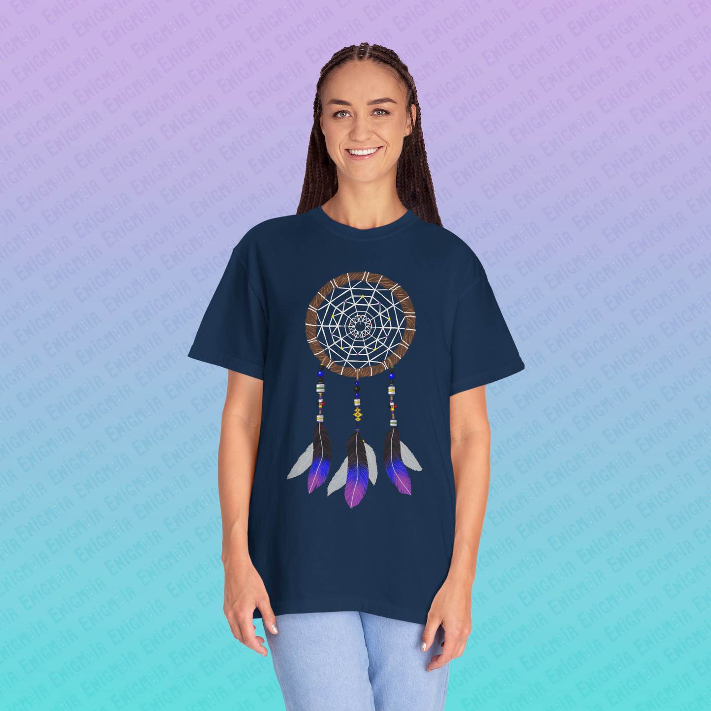 Silent Warrior — Dreamcatcher Garment-Dyed Unisex T-Shirt