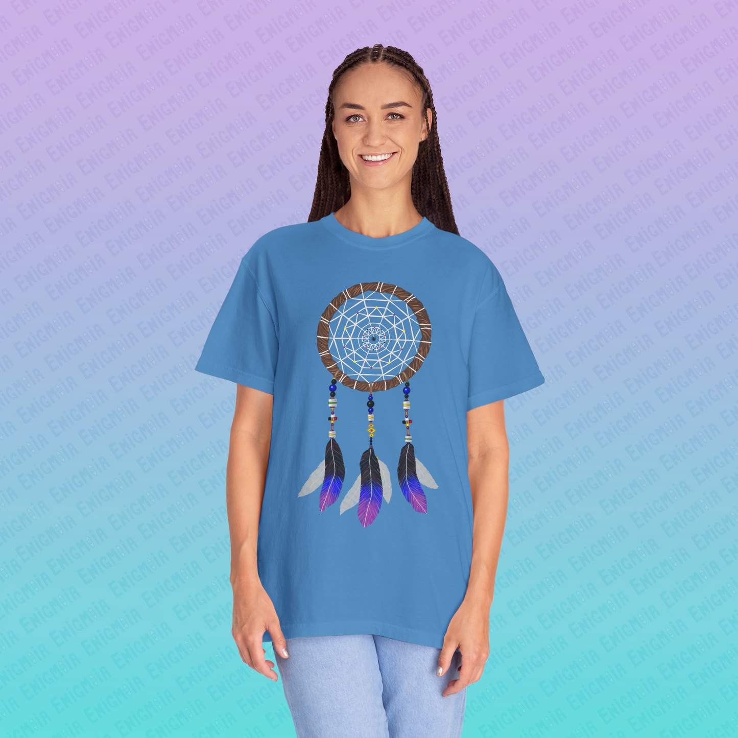 Silent Warrior — Dreamcatcher Garment-Dyed Unisex T-Shirt
