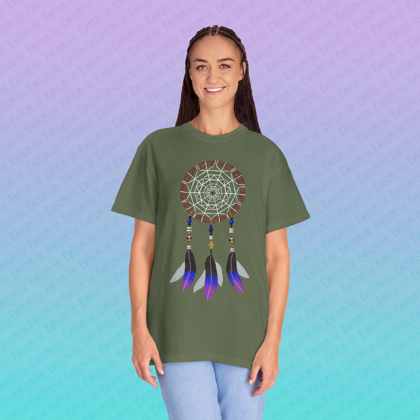 Silent Warrior — Dreamcatcher Garment-Dyed Unisex T-Shirt