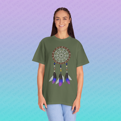 Silent Warrior — Dreamcatcher Garment-Dyed Unisex T-Shirt