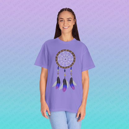 Silent Warrior — Dreamcatcher Garment-Dyed Unisex T-Shirt