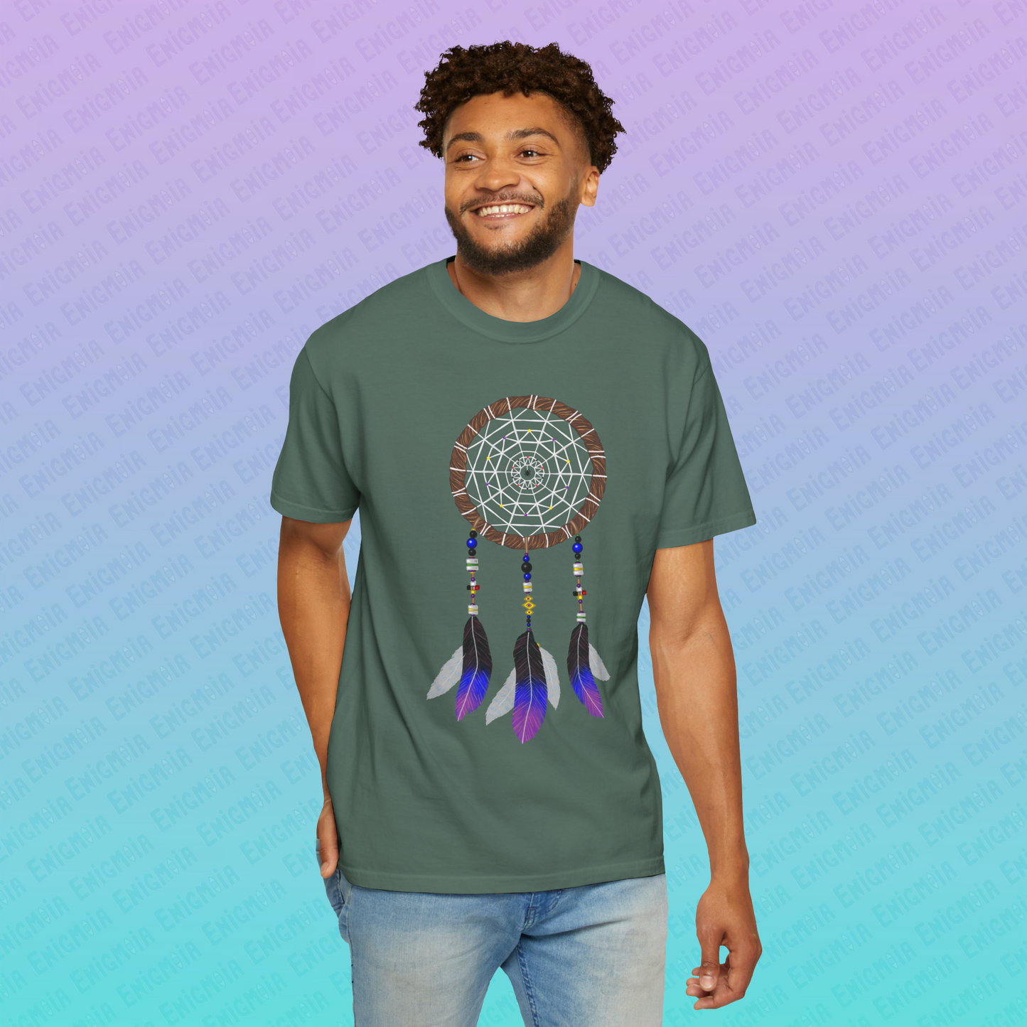 Silent Warrior — Dreamcatcher Garment-Dyed Unisex T-Shirt