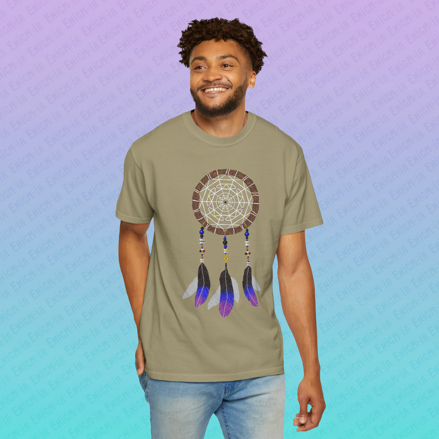 Silent Warrior — Dreamcatcher Garment-Dyed Unisex T-Shirt