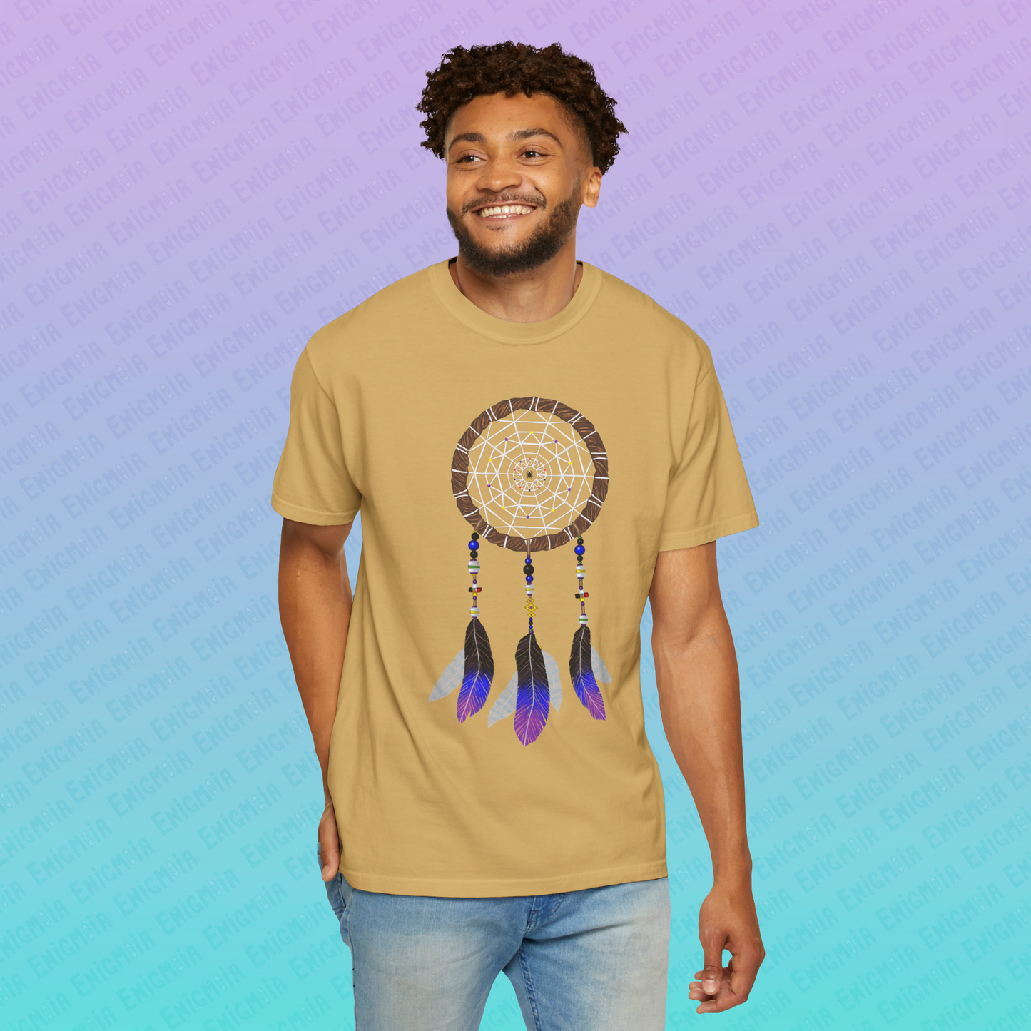 Silent Warrior — Dreamcatcher Garment-Dyed Unisex T-Shirt
