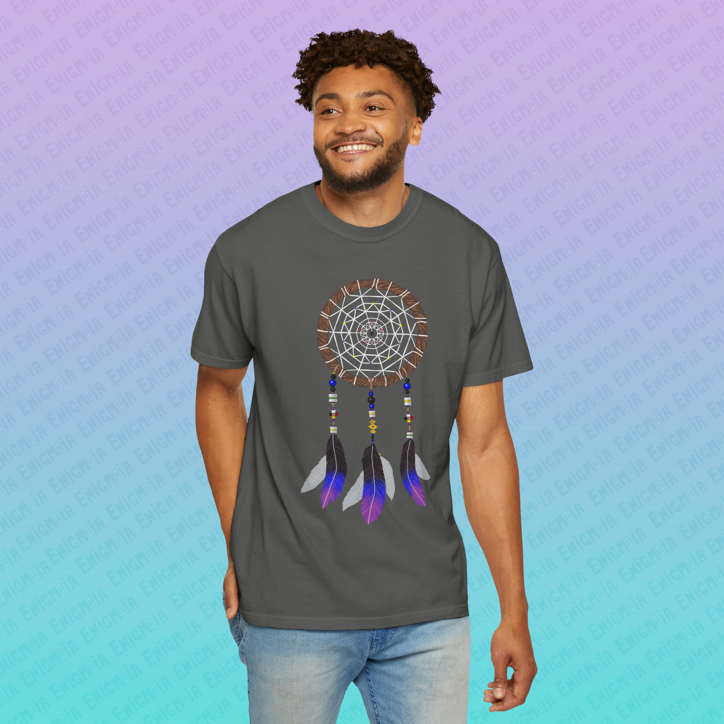 Silent Warrior — Dreamcatcher Garment-Dyed Unisex T-Shirt