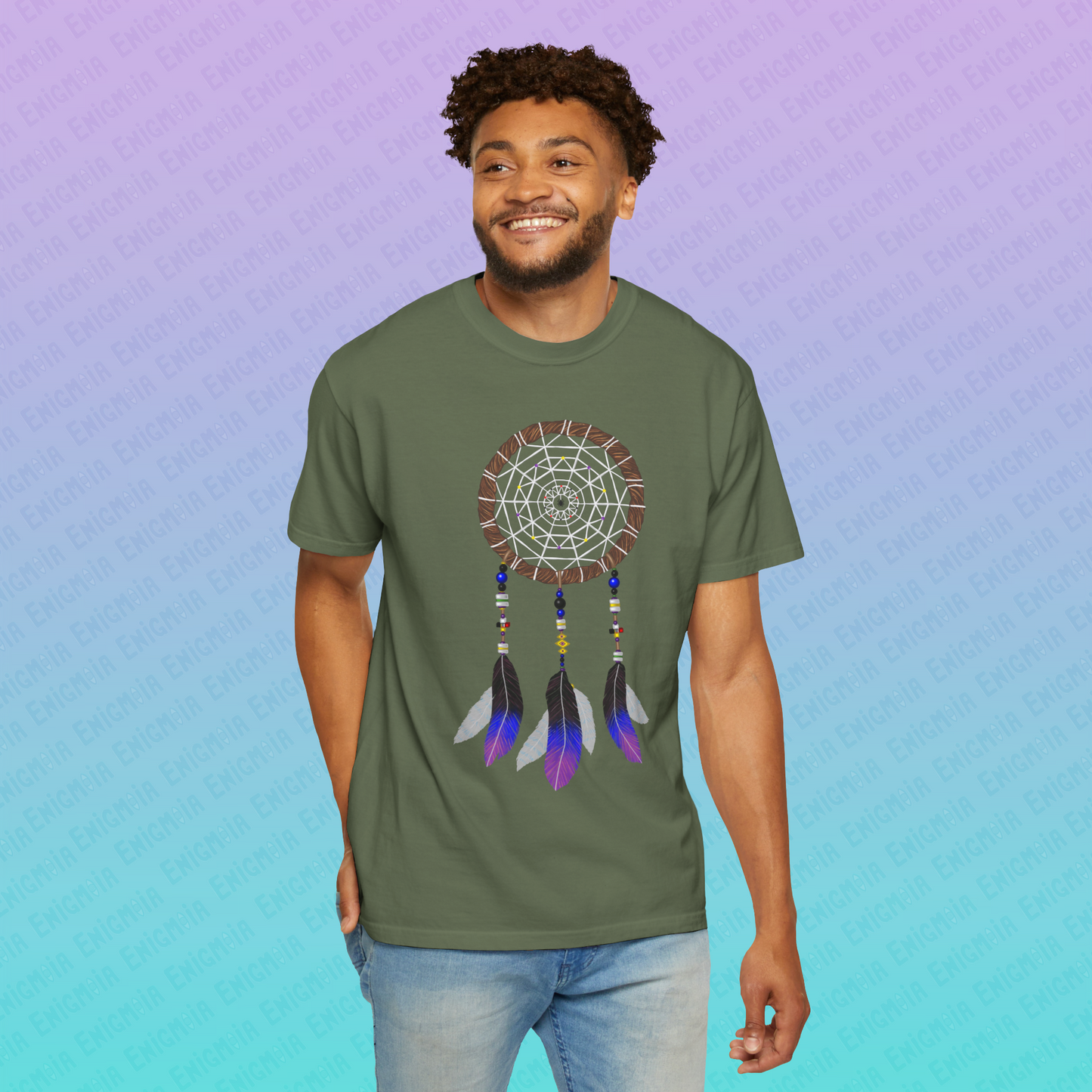 Silent Warrior — Dreamcatcher Garment-Dyed Unisex T-Shirt