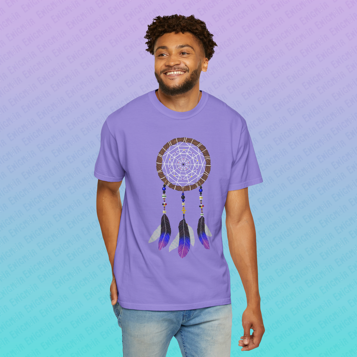 Silent Warrior — Dreamcatcher Garment-Dyed Unisex T-Shirt