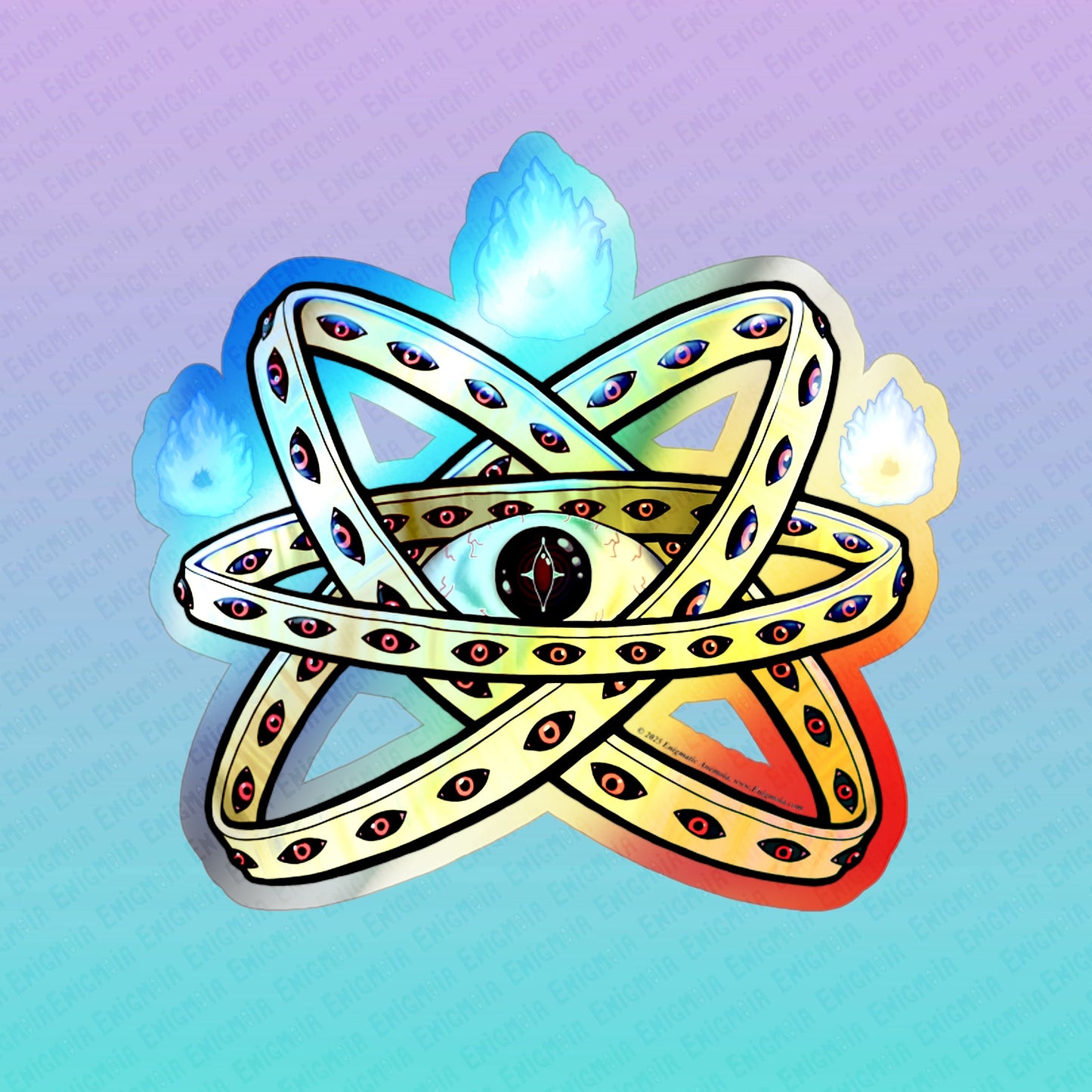 Be Not Afraid — Ophanim - Holographic Biblically Accurate Angel Die-Cut Iridescent Decal Sticker