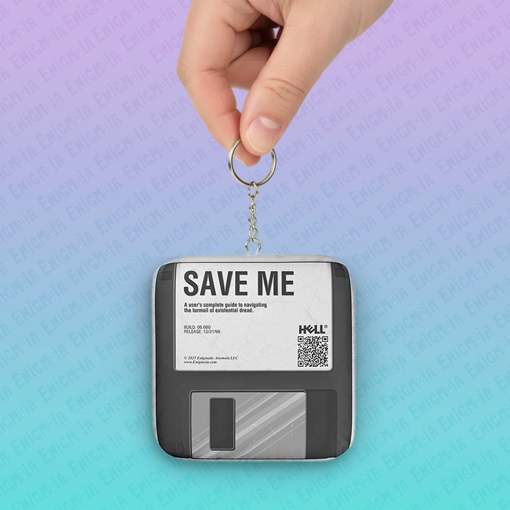 CTRL+S — Retro Save Me Floppy Disk Design Mini Plush Keychain