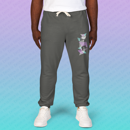 CTRL+S — "SAVE ME" Vibrant Graphic Fleece Sweatpants for Comfort and Style