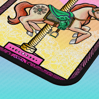 Dawn — Sunrise Ombré Carousel Horse Mouse Pad