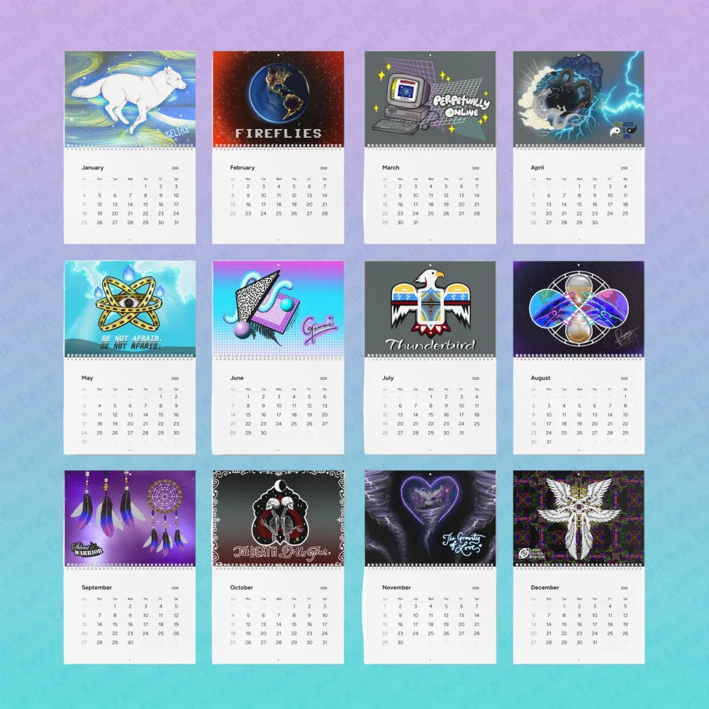 Enigmatic Anemoia Art — Wall Calendar (2026) Calendar