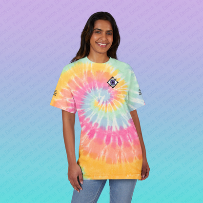 Enigmoia — Branded Embroidered Eye Logo Tie-Dye T-Shirt