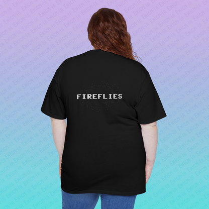Fireflies — Earth At Night Unisex Tall Cosmic T-Shirt